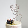 Stethoscope Personalised Wedding Cake Topper, thumbnail 3 of 6