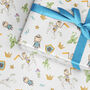 Boys Wrapping Paper Roll Or Folded ~ Prince Knight, thumbnail 2 of 4