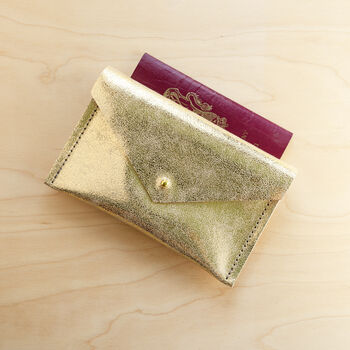 Personalised Gold Leather Everyday Purse, 2 of 9