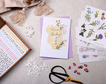 Diy Make Your Own Greeting Card Making Kit With Meadow Flowers, 2 of 9