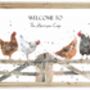 Personalised Chicken Welcome To Our Home Print, thumbnail 5 of 5