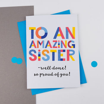 Amazing Sister Personalised Card, 2 of 2