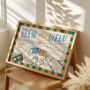 Brew With A View, Tea Poster, Coffee Print, thumbnail 6 of 9