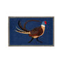 My Mat Patterned Washable My Pheasant Blue Mat, thumbnail 1 of 3