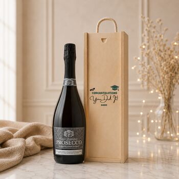Personalised Graduation Champagne Or Prosecco Gift Set, 5 of 10