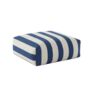 Hand Painted Linen Floor Cushion Cube In Stripe Print, thumbnail 3 of 12