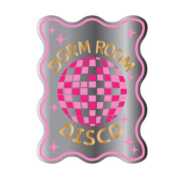 Bathroom Disco Decal Mirror, 5 of 7