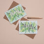Thank You Notelet Pack Of Eight Foliage Pattern, thumbnail 7 of 10