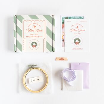 Christmas Wreath Cross Stitch Kit, 10 of 10