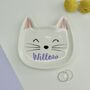 Cat Ceramic Jewellery Dish Personalised, thumbnail 3 of 6