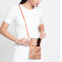 Silk Zipped Crossbody Bag Crosshatch, thumbnail 9 of 12