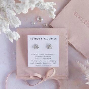 Mother And Daughter Earrings Studs, 5 of 12