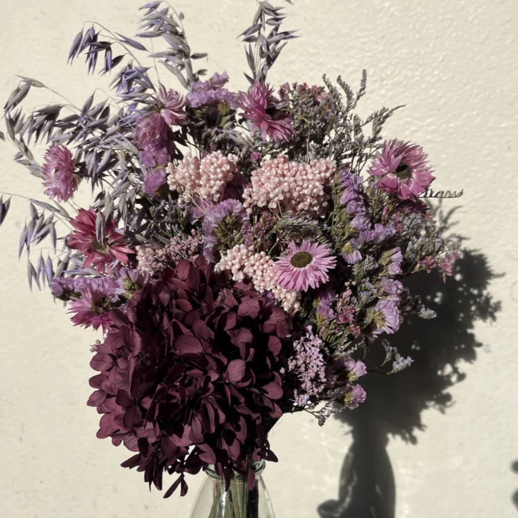 Purple Dried Flowers By Neon Knotz