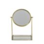 Brass Desk Vanity Mirror With Tray, thumbnail 2 of 3