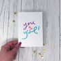 Congratulations Card 'You Go Girl', thumbnail 4 of 4