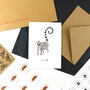 Conspiracy Christmas Ring Tailed Lemur Greetings Card, thumbnail 2 of 6