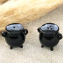 Black Cauldron Halloween Salt And Pepper Shakers, thumbnail 5 of 8