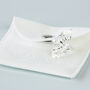Sterling Silver Fan Design Adjustable Ring, thumbnail 5 of 6