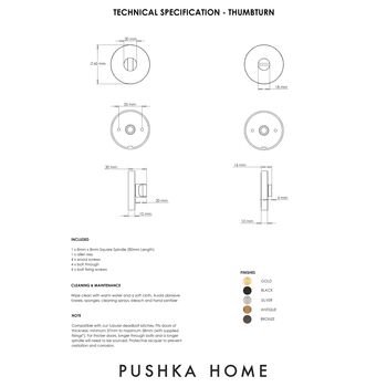 Solid Brass Thumbturn Lock Set, 2 of 12