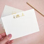 Pack Of Eight Gold Foiled Note Cards, thumbnail 1 of 4