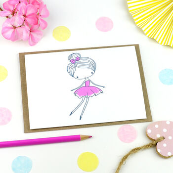 Personalised Pink Dress Card, 2 of 2
