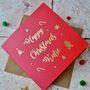Personalised Gold Foiled Festive Christmas Card, thumbnail 4 of 4
