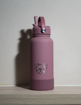 Bulldog 30oz Water Bottle With Removable Dog Bowl, 3 of 4