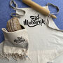 Personalised Cotton Apron And Tea Towels, Eid Gift, thumbnail 1 of 9