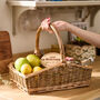 Vintage Wicker Trug Basket, thumbnail 1 of 8