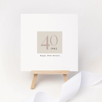 Personalised 40th Birthday Card, 3 of 3