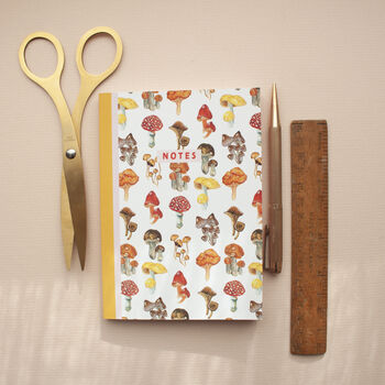 Mushroom And Toadstool Print A6 Pocket Notebook Journal, 2 of 10