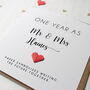 Personalised 1st Anniversary Card With Paper Heart, thumbnail 2 of 7