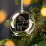 Personalised Childs Drawing In A Dome Bauble, thumbnail 1 of 5