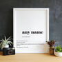 Personalised Friend Definition Typography Print, thumbnail 4 of 6