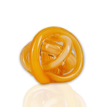 Golden Helix Hand Blown Glass Knot, 2 of 4