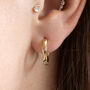 Domino Crystal Hoop Earrings, thumbnail 1 of 5