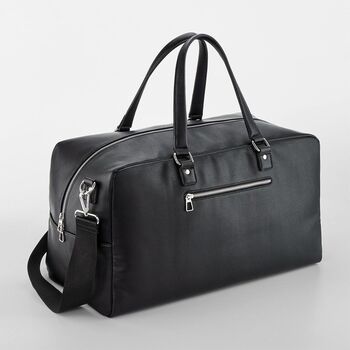 Men’s Personalised Tailored Luxe Weekender Bag, 8 of 10