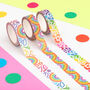 Colourful Rainbow Weather Shapes Pattern Washi Tape, thumbnail 4 of 5