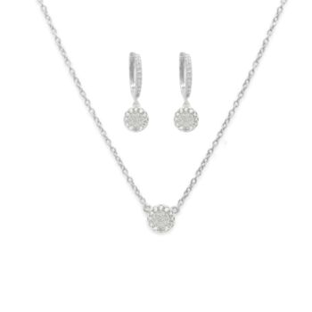 Marnier Sterling Silver Necklace And Earring Gift Set, 2 of 3