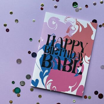 'Happy Birthday Babe' Card, 2 of 4