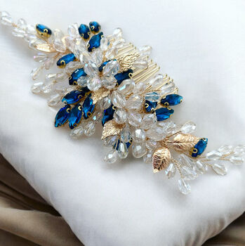 Teal Bridal And Occasion Headpiece, 2 of 5