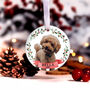 Personalised First Christmas Dog Bauble Tree Decoration, thumbnail 9 of 12