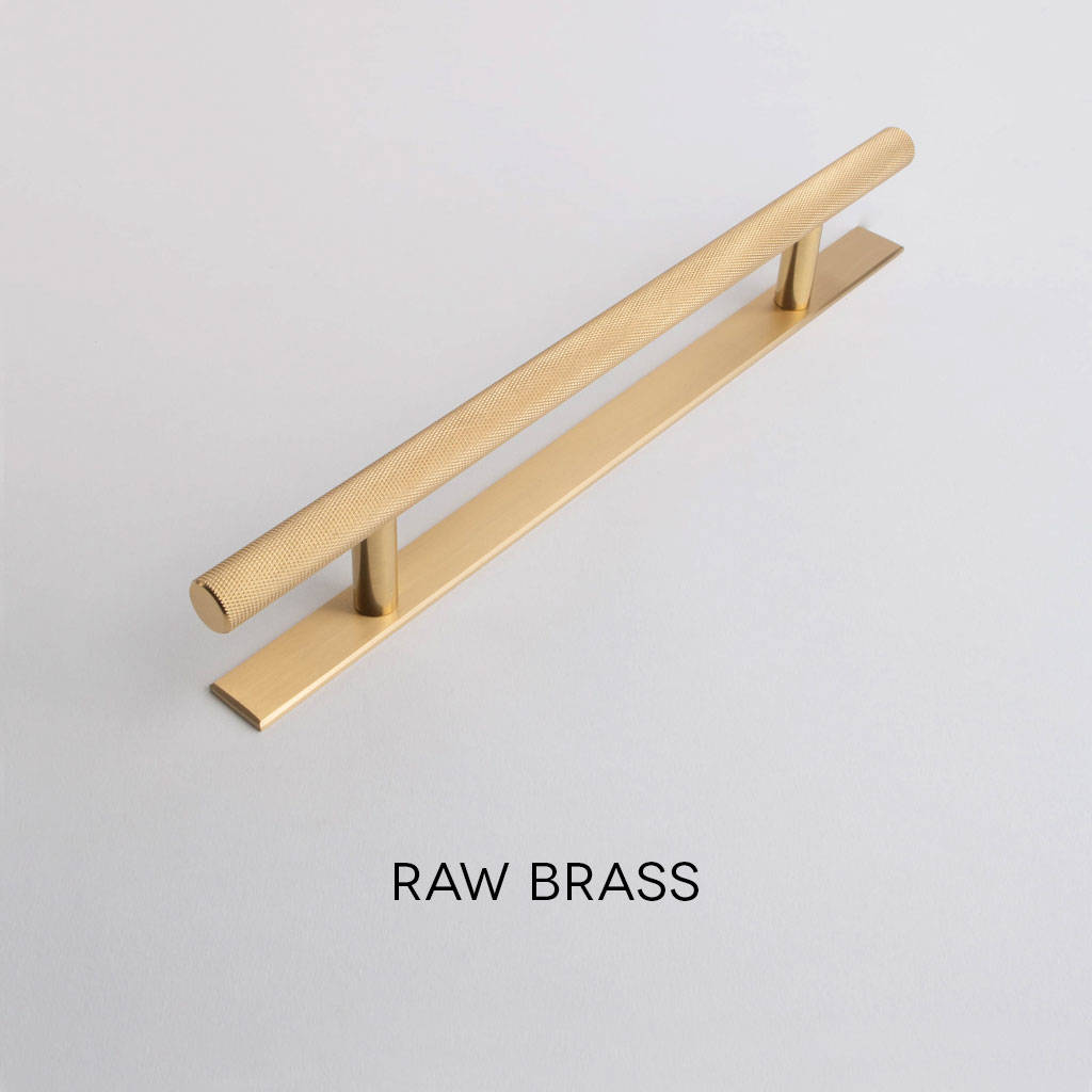 Chunky Skyscraper Knurled Handle With Plate By Dowsing & Reynolds