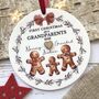 1st Christmas As Grandparents Acrylic Decoration, thumbnail 1 of 4