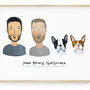 Personalised Illustrated Portrait, Unframed, thumbnail 9 of 11