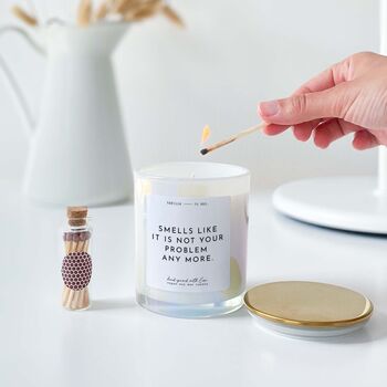 Not Your Problem Anymore Scented Candle – Funny Gift, 10 of 10