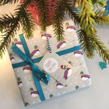 Christmas Duck Gift Wrap, 6 of 6