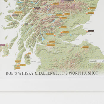Personalised Scratch Off Whisky Distilleries Print, 6 of 10