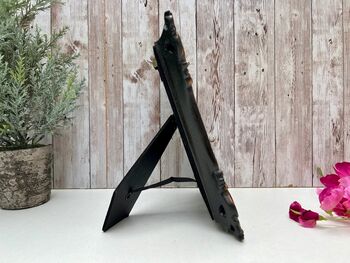 Black Ornate Photo Frame 6x4 Elegant Picture Frame Gift, 2 of 10