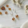 Handmade Baltic Amber And Sterling Silver Drop Earrings, thumbnail 3 of 4